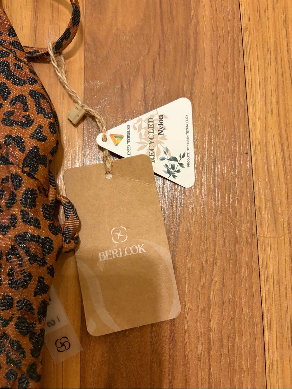 Berlook Leopard Print Brown One-Piece Swimsuit - NWT - Picture 6 of 6